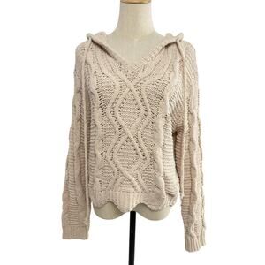 Chicos Black Embellished Jamilah Open Knit Pullover Sweater